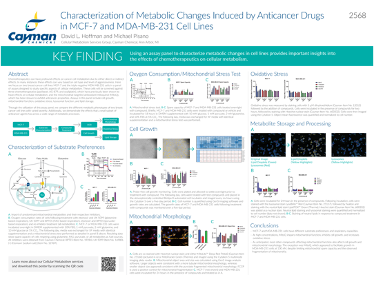 <div>Characterization of Metabolic Changes Induced by Anticancer Drugs in MCF-7 and MDA-MB-231 Cell Lines<br></div>